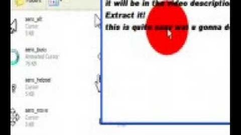 How to change your old xp cursor to  NEW  Vista Aero  Cursor