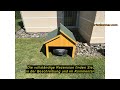 Produktbewertung Melko Mährobotergarage Carport Überdachung aus Holz für Mähroboter 85 x 85 x 82,5 c