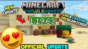 Minecraft Pe 1.19.63 Official Version Released | Minecraft 1.19.63 Lag & Crash problem Fixes