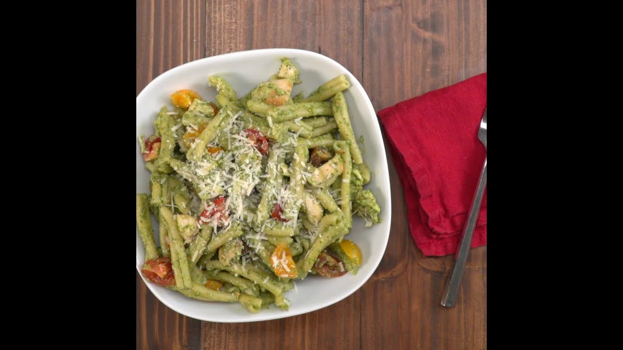 Avocado Pesto Chicken Pasta YouTube