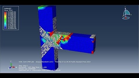 Simulation CFRP jacketed reinforced concrete beam-column joints in Abaqus