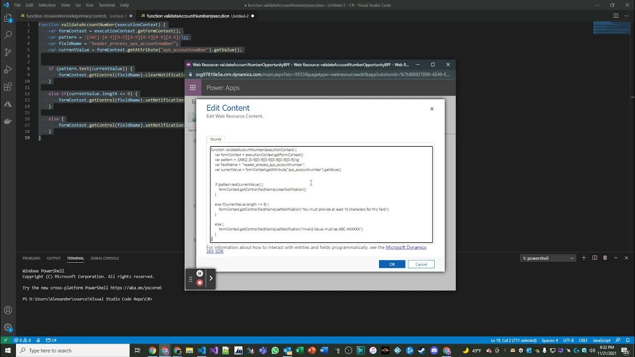 JavaScript Lesson 3: Interacting with Business Process Flows - YouTube