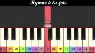 Apprendre 'Hymne à la joie' de Beethoven au piano très facile (pour enfant ou débutant)