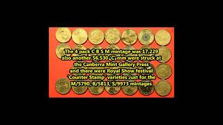 $1 'C' MM NIFC * 2002 Outback & * 2015 ANZACs Centenary 100 yrs 1915 - 2015