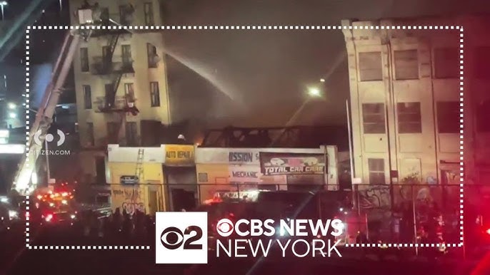 Auto Shop Goes Up In Flames In The Bronx