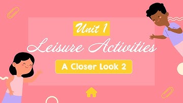 Unit 1: Leisure Activities - A Closer Look 2 - ENGLISH 8 [OLM.VN]