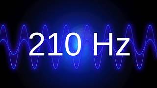 210 Hz clean pure sine wave TEST TONE frequency