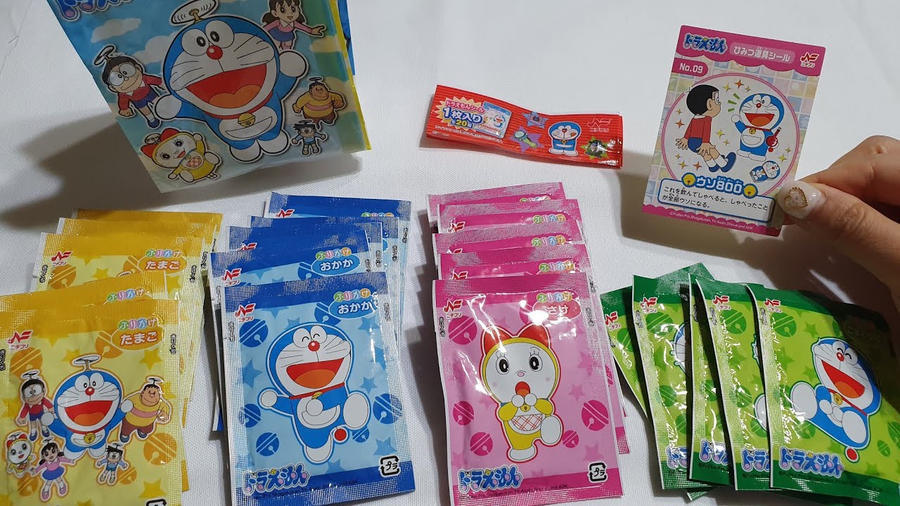 Doraemon Furikake Rice Seasoning 도라에몽 후리카케 ドラえもん ふりかけ 音フェチ Youtube