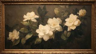 Luminous White Gardenias | 4K Frame TV Art | Dutch Masters Style | Ambient Screensaver | 2 Hours