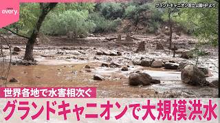 【世界各地で水害相次ぐ】アメリカのグランドキャニオンで大規模洪水  1人死亡、14人行方不明