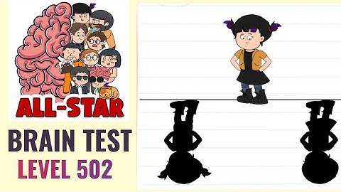 Brain Test All Star Level 502 | Tap on her shadow! | Walkthrough