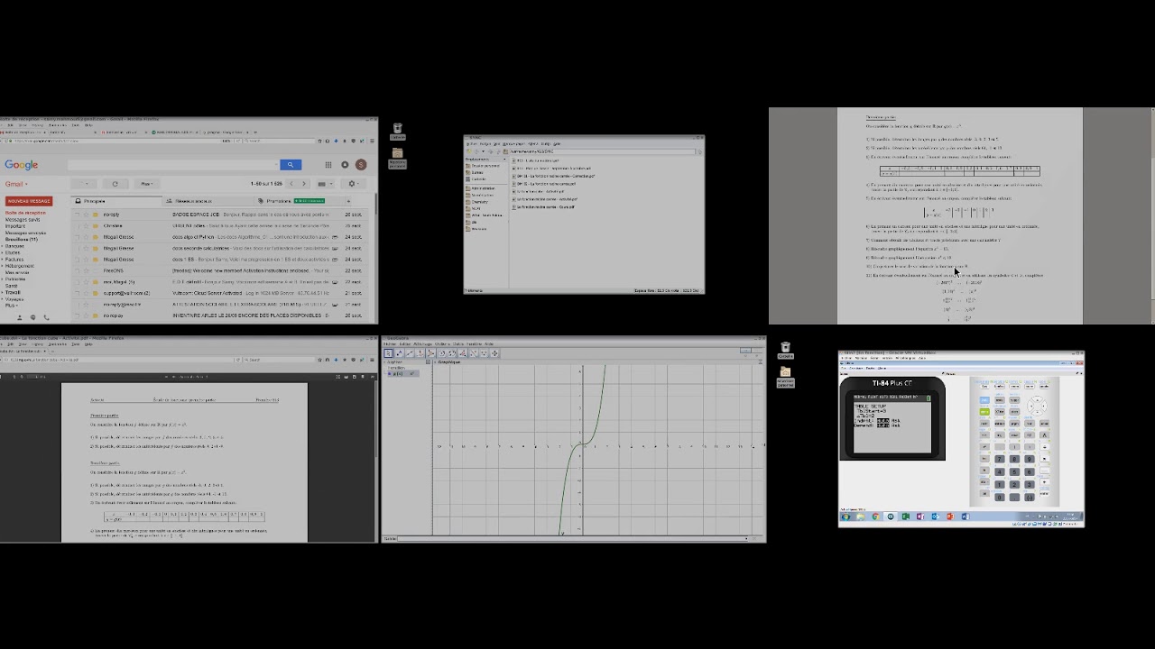 Tableau de valeurs d'une fonction - TI 83 Premium CE - YouTube