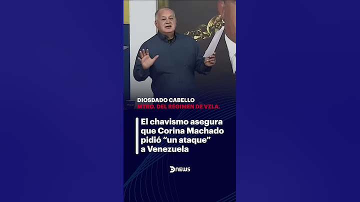 🇻🇪 El chavismo asegura que María Corina Machado pidió "un ataque" a Venezuela