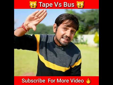 Tape Vs Bus 😱 @MRINDIANHACKER @CrazyXYZ  #shorts #viral #viralshorts #short