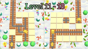 Gold Miner Rush : Railroad Puzzle Game - (Level 11 - 18) Gameplay #2
