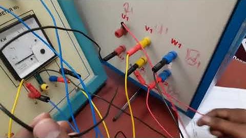 LabVideo 7 18ELEL17  EXPT 5 Measurement of power using two wattmeter method Dr KV Ramana Reddy