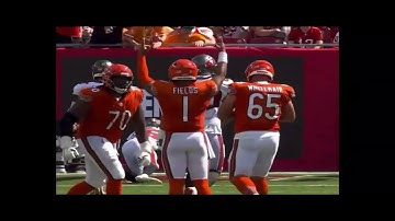 Chicago Bears Justin Fields TD throw to Chase Claypool Week 2