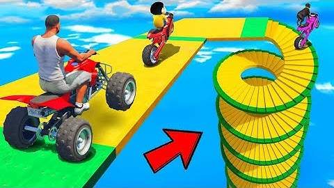 Franklin Shinchan Tried Tube Tunnel Speed Booster Ramp Challenge | Gta V Bangla