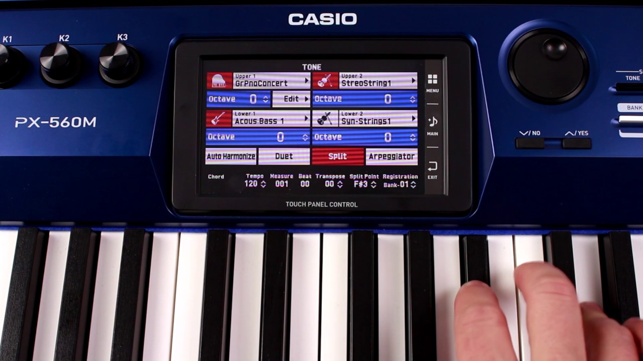 Casio - Select, Layer, Split, Registrations -