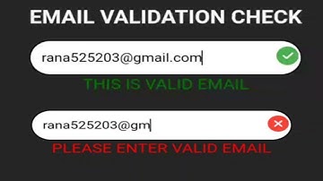 Email validation in Javascript [ with source code ]