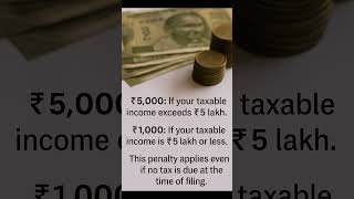 ITR filing reminder #itr #money #penalty #reminder #tax #gst #government #savings #income #service