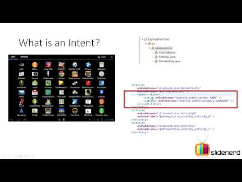 Lession 23 Android Intent Tutorial  Explicit Intents Part 1 HD 1080p HD