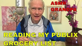 READING MY PUBLIX GROCERY RECEIPT! [ASMR]