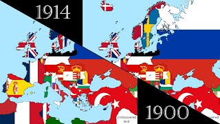 Europe Flag Maps 1900-1914 200 Subscribers Special