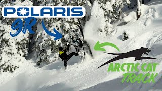 Arctic Cat Track on a Polaris 9R