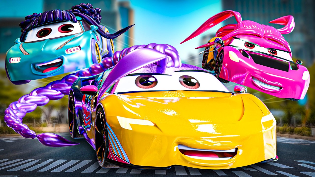 RUMI, MIRA E ZOEY MAS ELAS SÃO CARROS! Guerreiras do K-Pop Animação