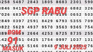 PREDIKSI SGP 9 JULI 2025 | TARIKAN PAITO SGP HARI INI