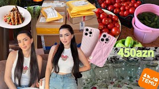 картинка: ОДЕЖДА НА ОСЕНЬ НА 300$ С TEMU 🧡 ЗАГОТОВКИ на зиму 🥒🍅 Vlog 