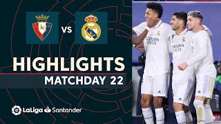 Highlights CA Osasuna vs Real Madrid (0-2)