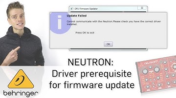 NEUTRON: Driver Prerequisite for Firmware Update