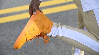 jordan 1 gatorade orange on feet