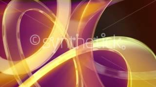 Gold rings: abstract modern background loop. Shining 3D glass rings.