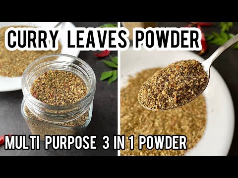 Multipurpose curry leaves podi | Side dish for idli/dosa | Chutney/Thuvayal powder | Madras Curry Channel