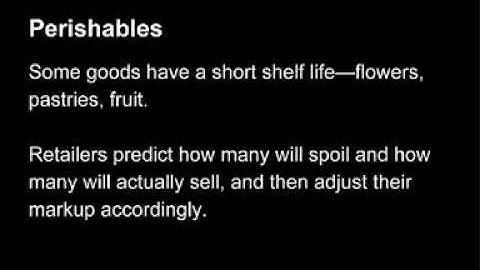 How to Find the Selling Price of Perishables