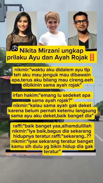 Nikita Mirzani Ungkap perilaku ayah ojak dan ayu tingting #artist #shorts