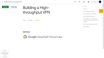 Qwiklabs | Building a High-throughput VPN [GSP062]