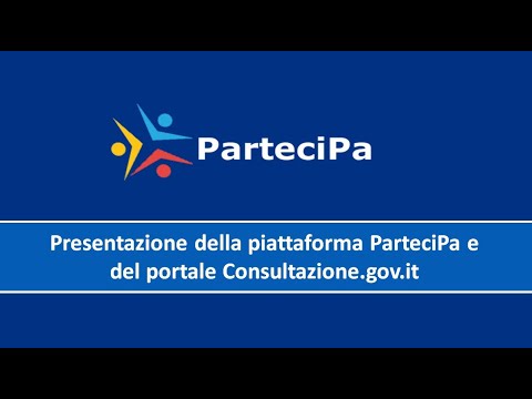 La piattaforma ParteciPa e il portale Consultazione.gov.it