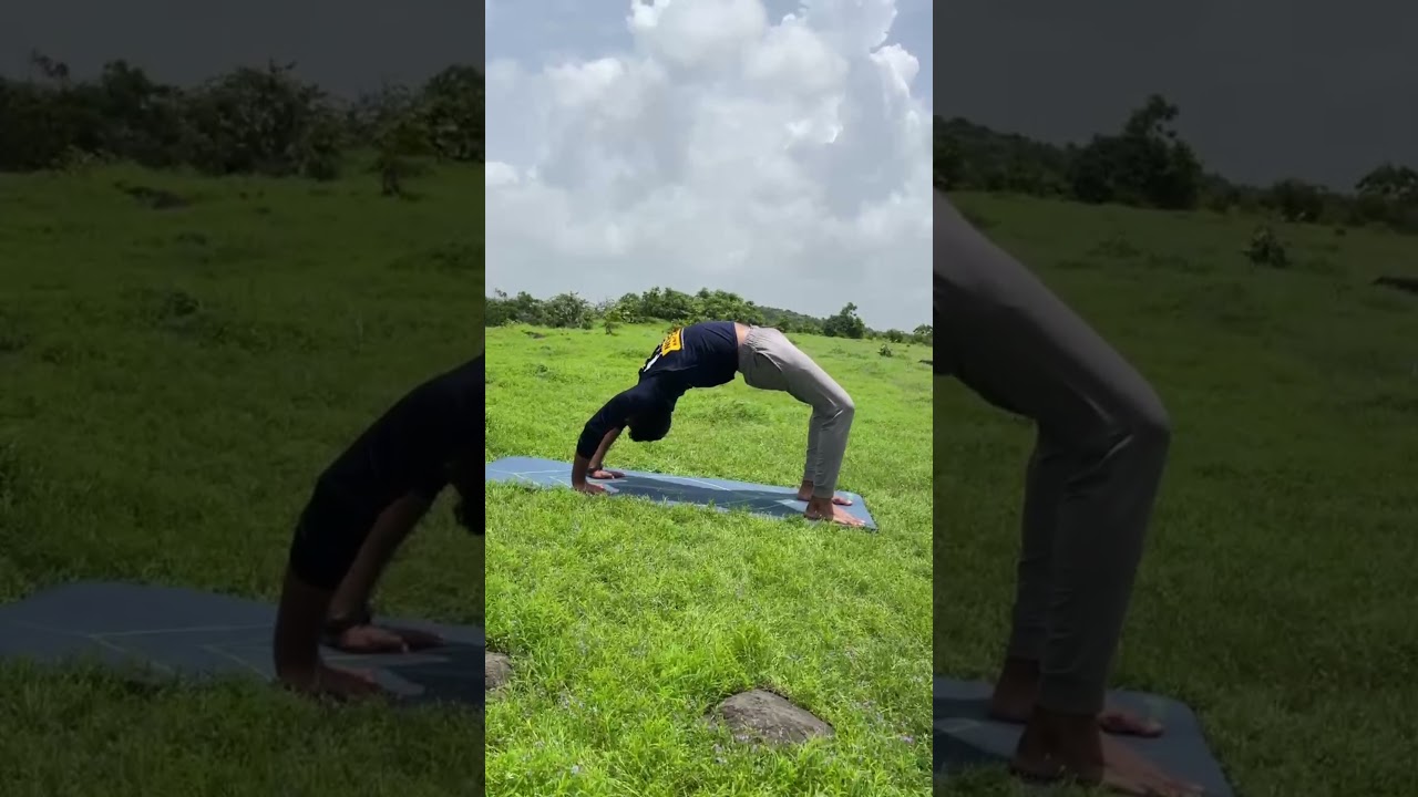 Chakrasana || Wheel Pose. #short #shorts #youtubeshorts #yoga #trending