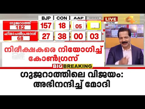 ഗുജറാത്തിലെ വിജയം; ബിജെപി പ്രവർത്തകരെ അഭിനന്ദിച്ച് മോദി | Assembly election results
