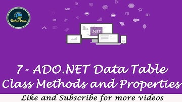 7- ADO.NET Data Table Methods in C# | Clone, Copy, Remove, Delete and Reject Changes Method ADO.NET