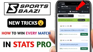 SportsBaazi app par Stats pro kaise Khele | How to play Stats pro In SportsBaazi |Best trick & hack screenshot 5