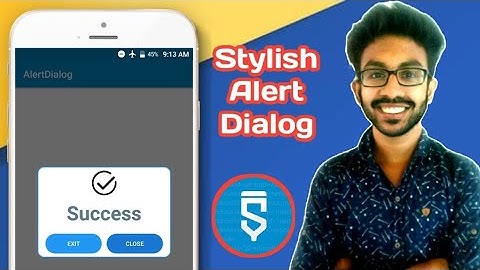 Stylish Alert Dialog view in Sketchware