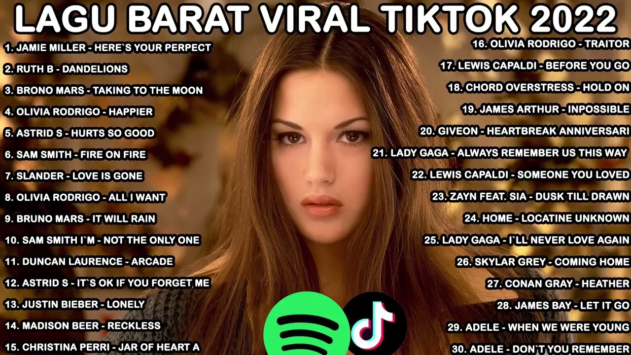 30 TOP LAGU BARAT GALAU VIRAL TIKTOK 2022 * SPOTIFY PLAYLIST 2022 ❤️