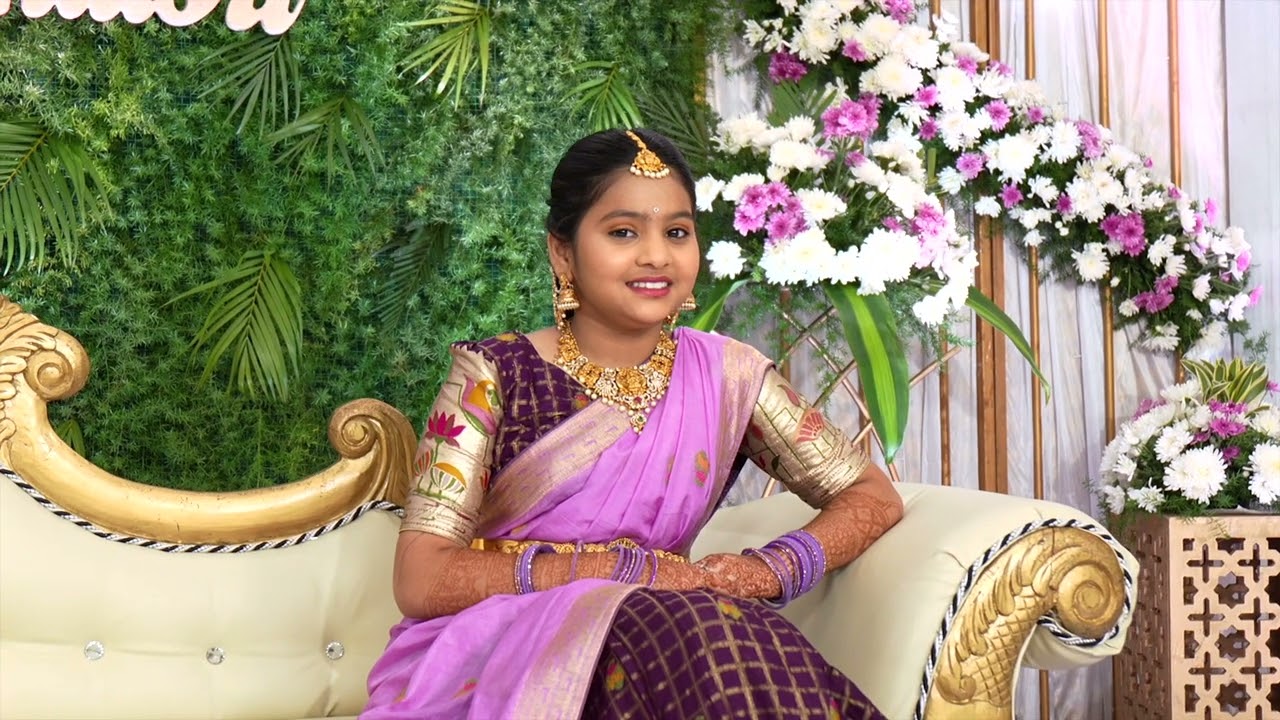 Half Saree Ceremony Of Thanmaisri