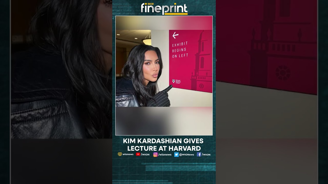 WION Fineprint | Kim Kardashian gives a lecture at Harvard