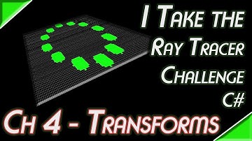 Ray Tracer Challenge in C Sharp - Chapter 4 - Matrix Transformations